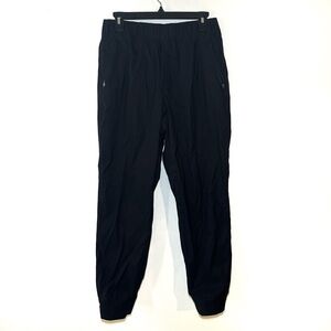 eddie bauer fleeced lined outdoor black joggers women’s size 8